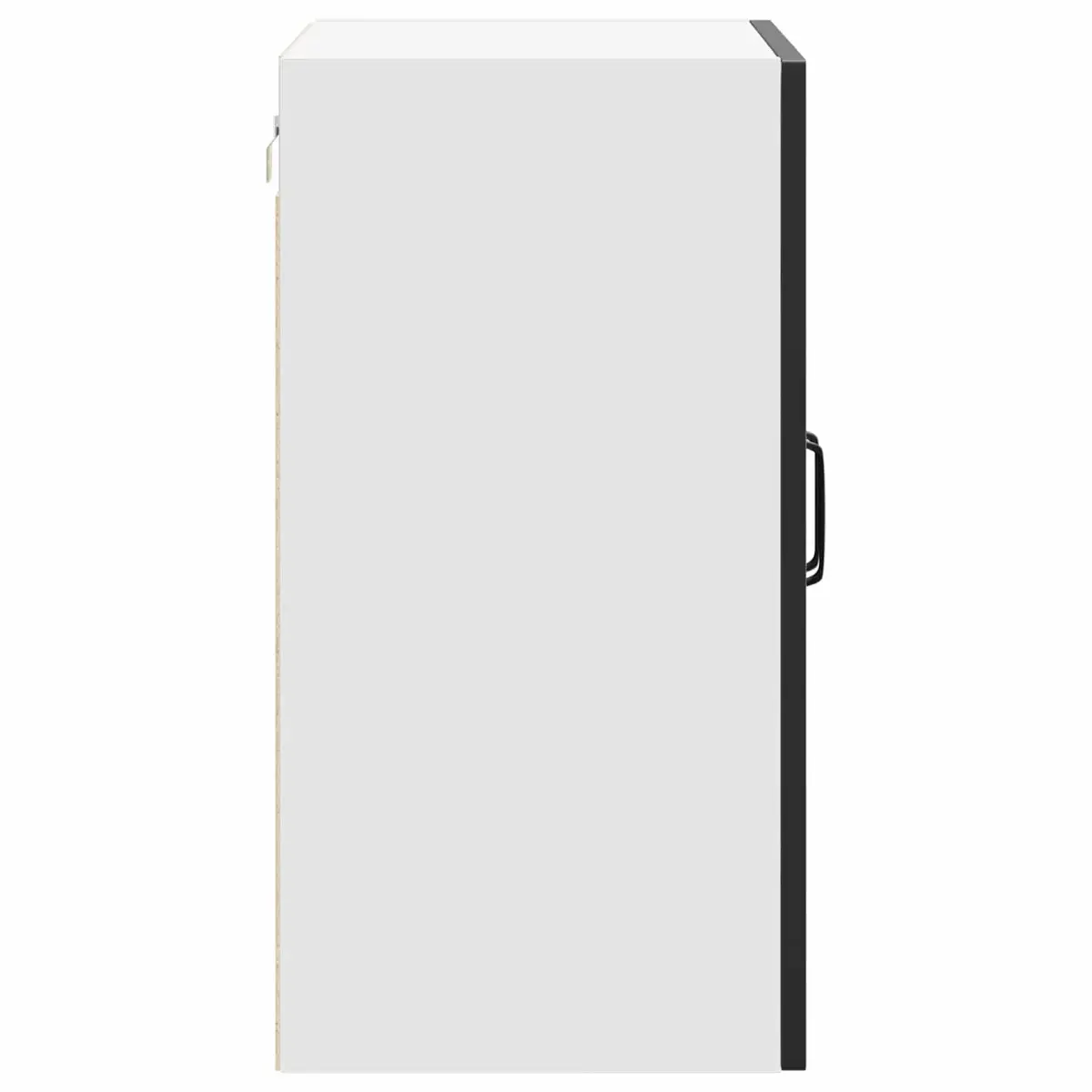 Kitchen Wall Cabinet Black Storage Cupboard Engineered Wood Bedroom Hallway