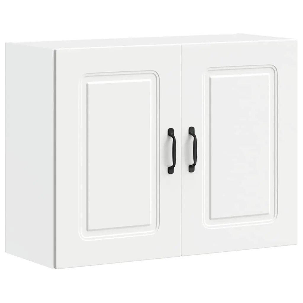 Kitchen Wall Cabinet White Engineered Wood Storage Cupboard Organiser