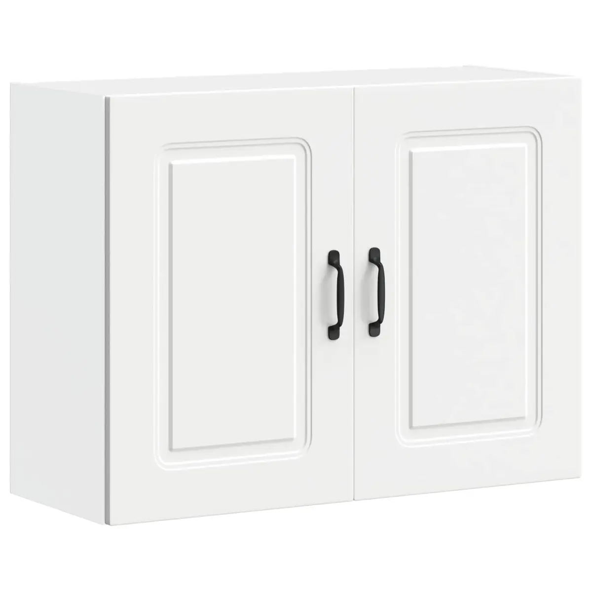 Kitchen Wall Cabinet White Engineered Wood Storage Cupboard Organiser