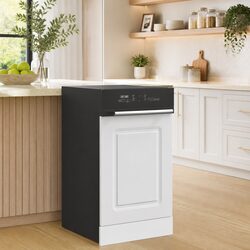 Dishwasher Panel White 45x1.5x57 cm Kitchen Cabinet Front Cover Engineered Wood