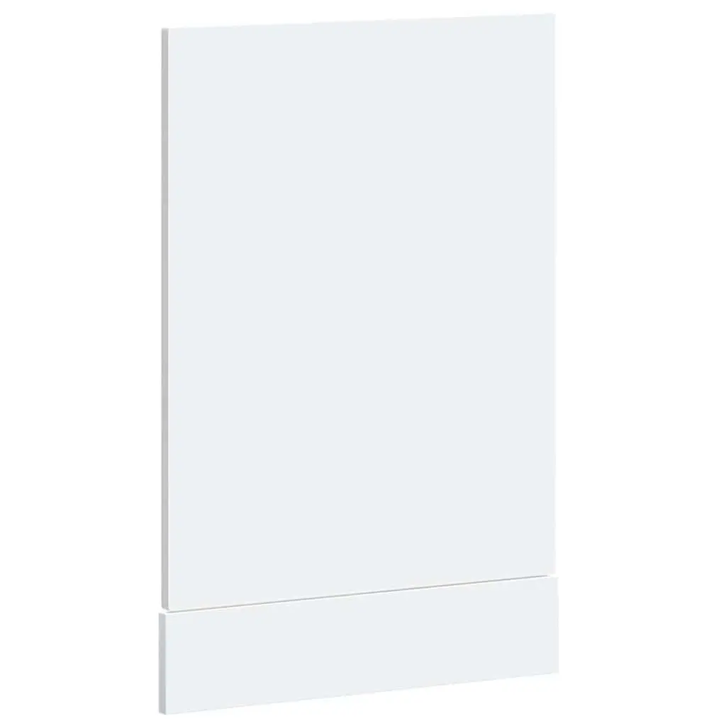 Dishwasher Panel White 45x1.5x57 cm Engineered Wood Construction Moisture Resistant
