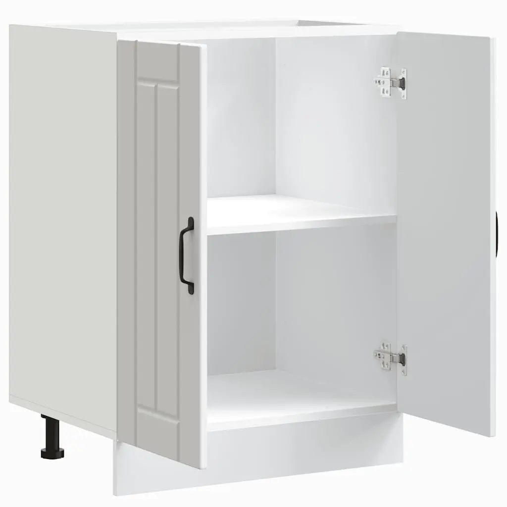 Sink Base Cabinet White Engineered Wood Organised Kitchen Storage