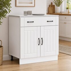Enhance Your Space with a White Kitchen Storage Cabinet