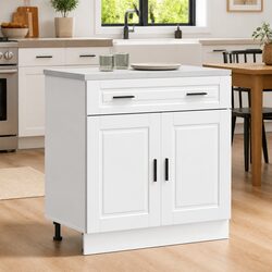 Enhance Your Kitchen with a White Engineered Wood Cabinet