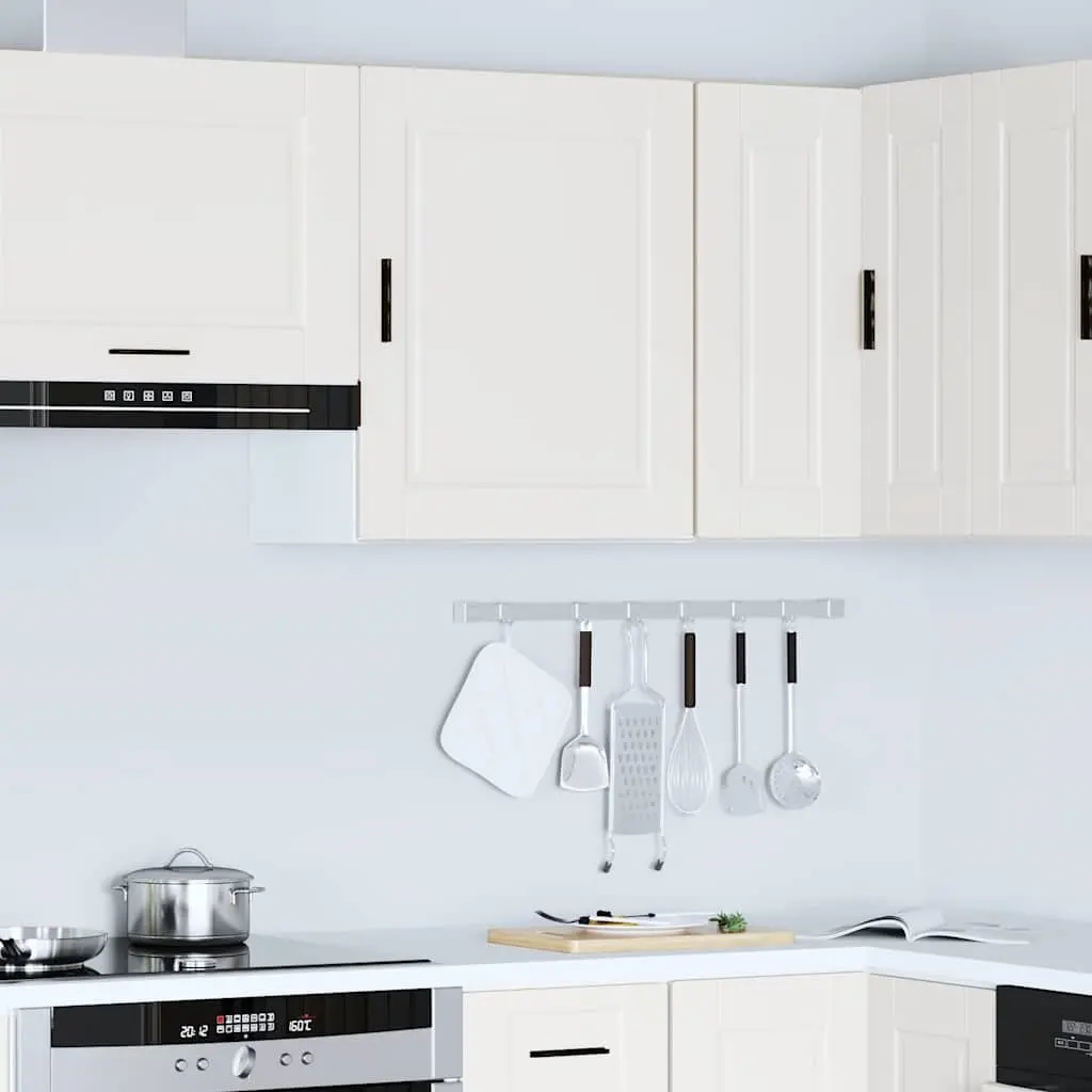 Kitchen Wall Cabinet White Engineered Wood Door Mounted Storage