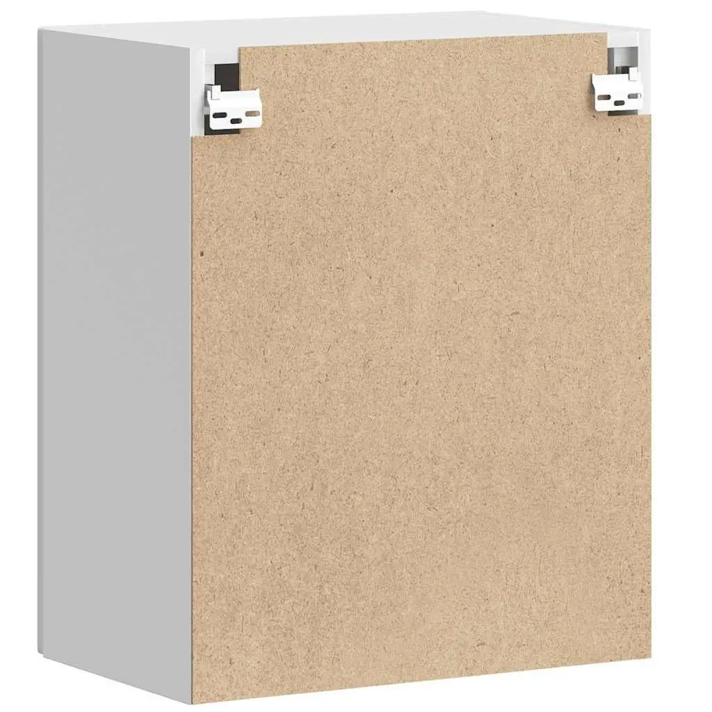 Kitchen Wall Cabinet White Engineered Wood Door Mounted Storage