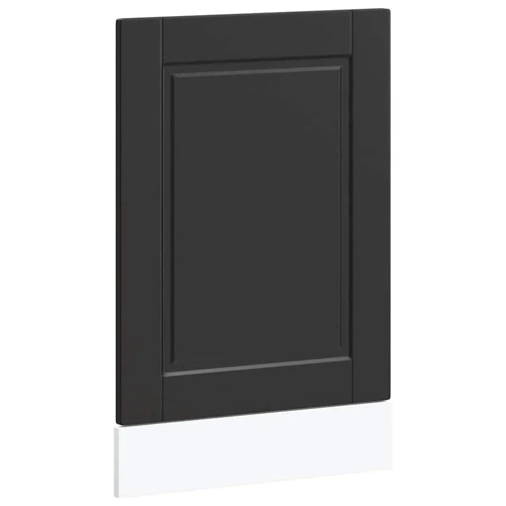 Dishwasher Panel Black Kitchen Cabinet Front Cover Engineered Wood 45x57cm