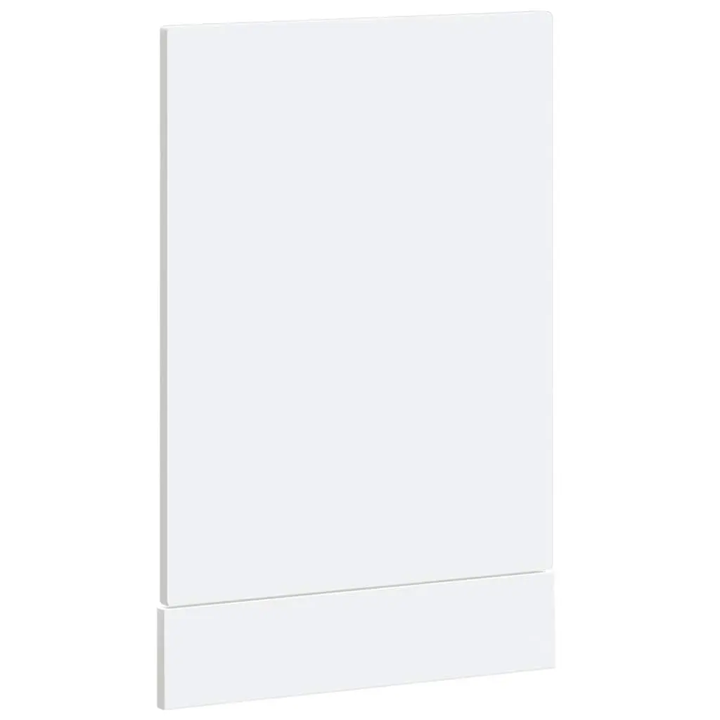 Dishwasher Panel 45 x 1.5 x 57 cm White High Gloss Engineered Wood Front Cover
