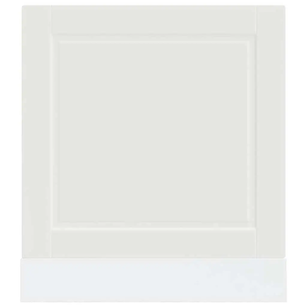 Dishwasher Panel White 60x1.5x57cm Engineered Wood Durable Moisture Resistant Smooth Surface