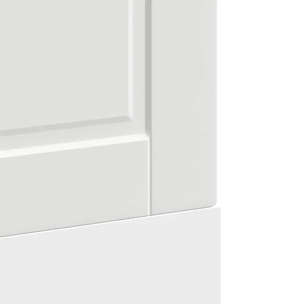 Dishwasher Panel White 60x1.5x57cm Engineered Wood Durable Moisture Resistant Smooth Surface