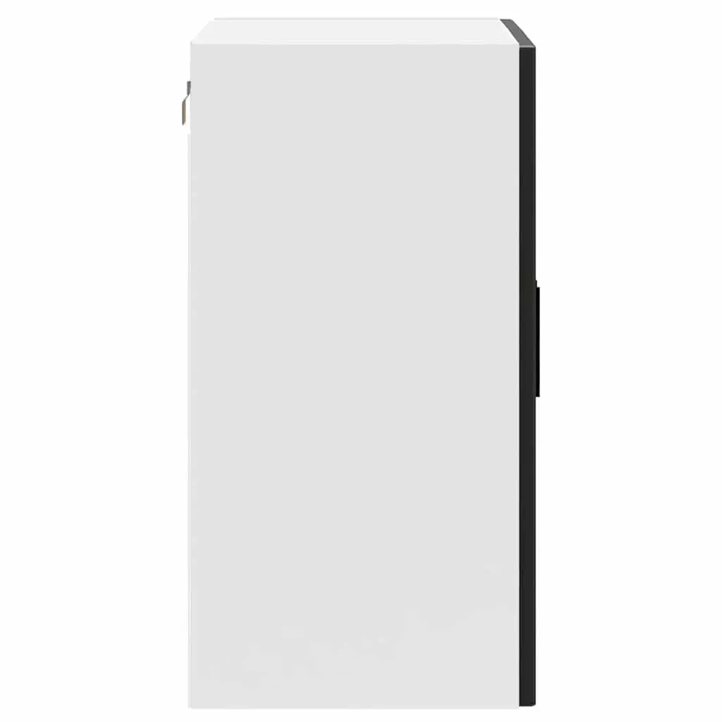 Kitchen Cabinet Black Wall-Mounted Glass Door Storage Organiser