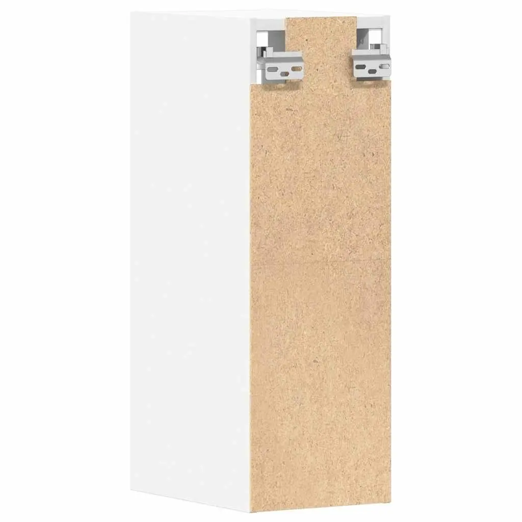 White Hanging Wall-Mounted Kitchen Cabinet Storage Engineered Wood 20x29.5x60cm
