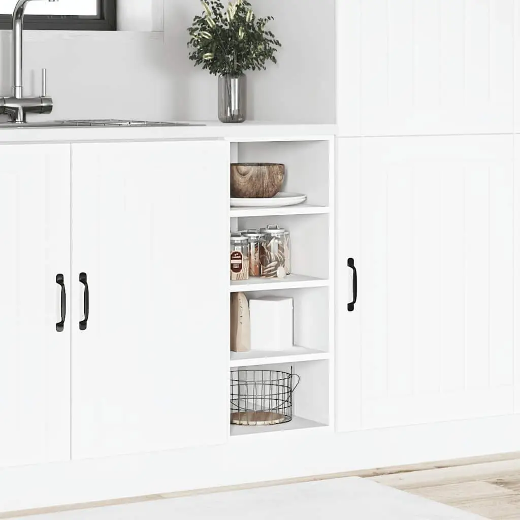 Bottom Kitchen Cabinet 30x44.5x81.5cm White Engineered Wood Storage Cupboard