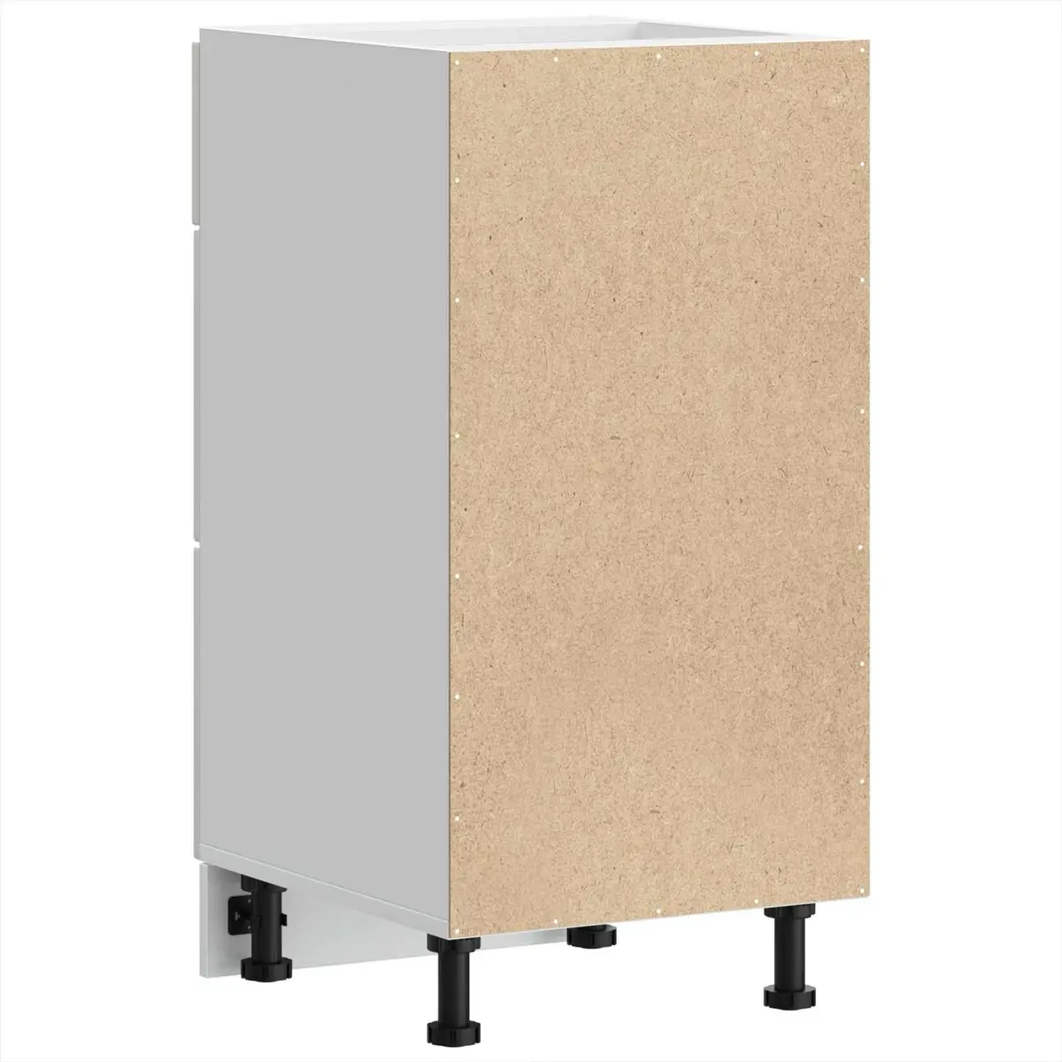 Kitchen Base Cabinet High Gloss White Storage Cupboard Engineered Wood