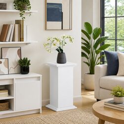 Enhance Your Space with This Stylish White Storage Cabinet