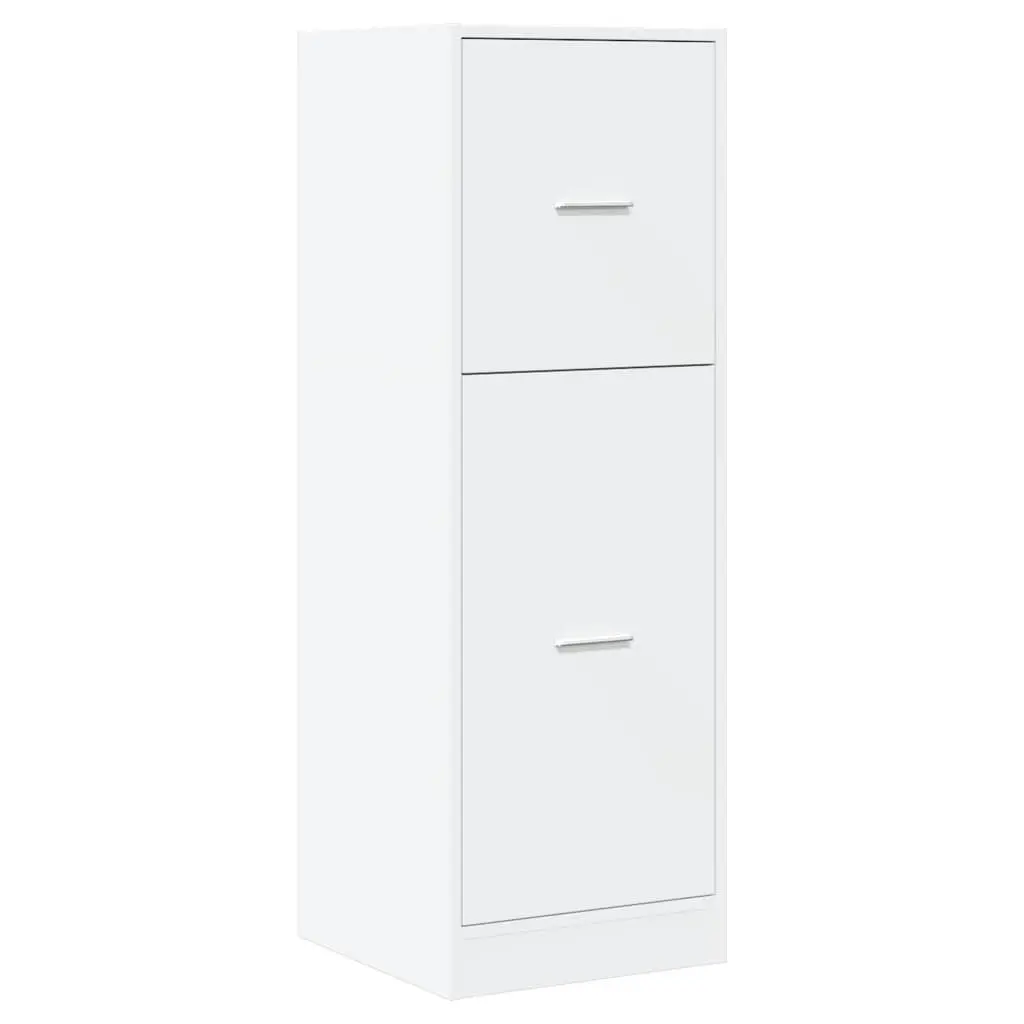 Apothecary Cabinet White 40x41x118cm Engineered Wood Storage Organiser Drawers