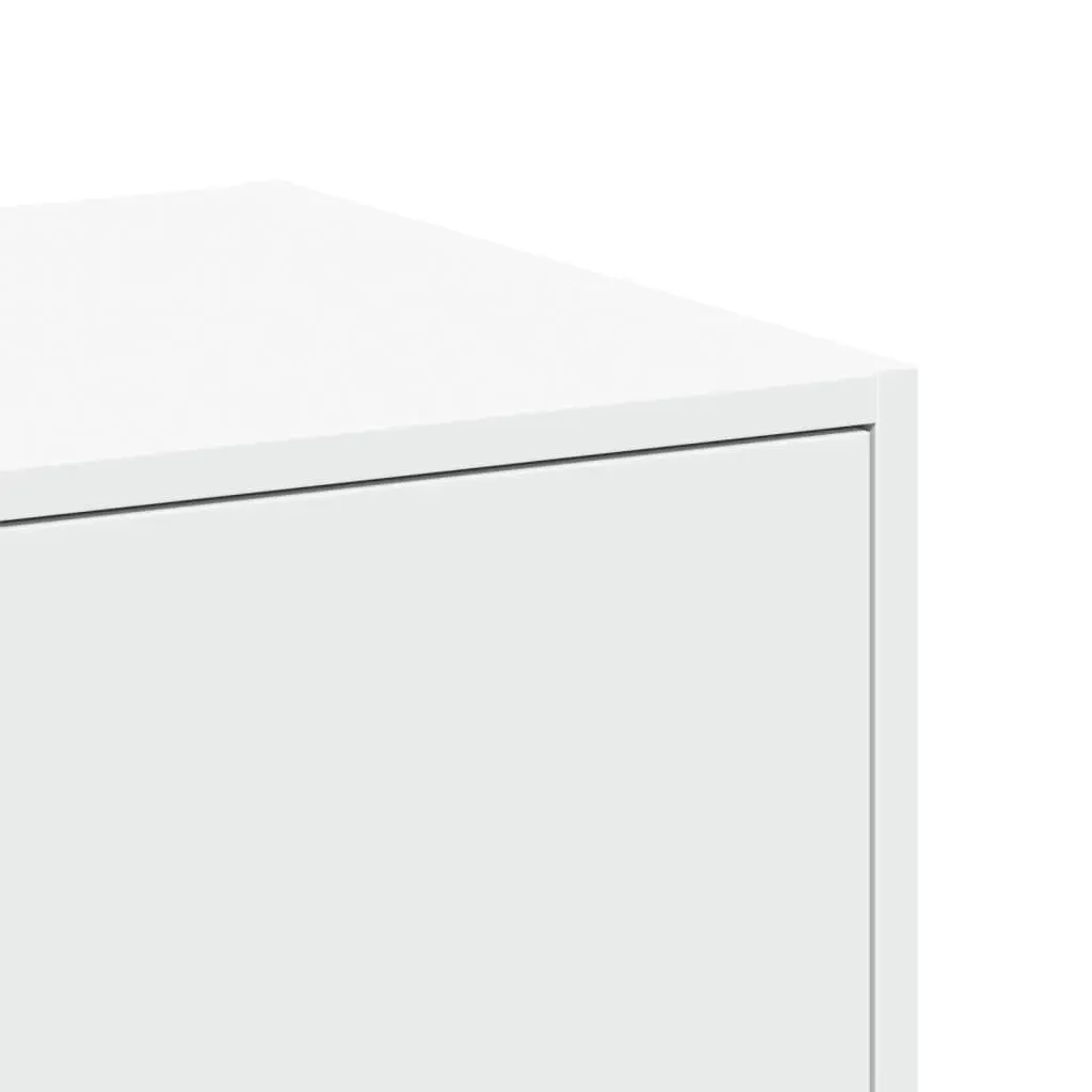 Apothecary Cabinet White 40x41x118cm Engineered Wood Storage Organiser Drawers