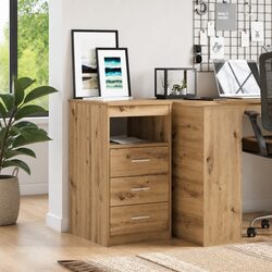Storage Cabinet Drawer Engineered Wood Brown 40x50x76 cm Furniture Organiser