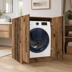 Washing Machine Cabinet Storage Cupboard Bathroom Laundry Organizer