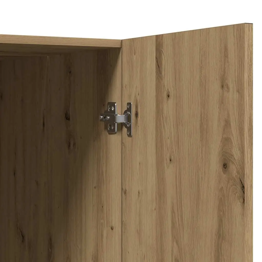 Washing Machine Cabinet 2 Door Artisan Oak Storage Cupboard for Bathroom or Laundry
