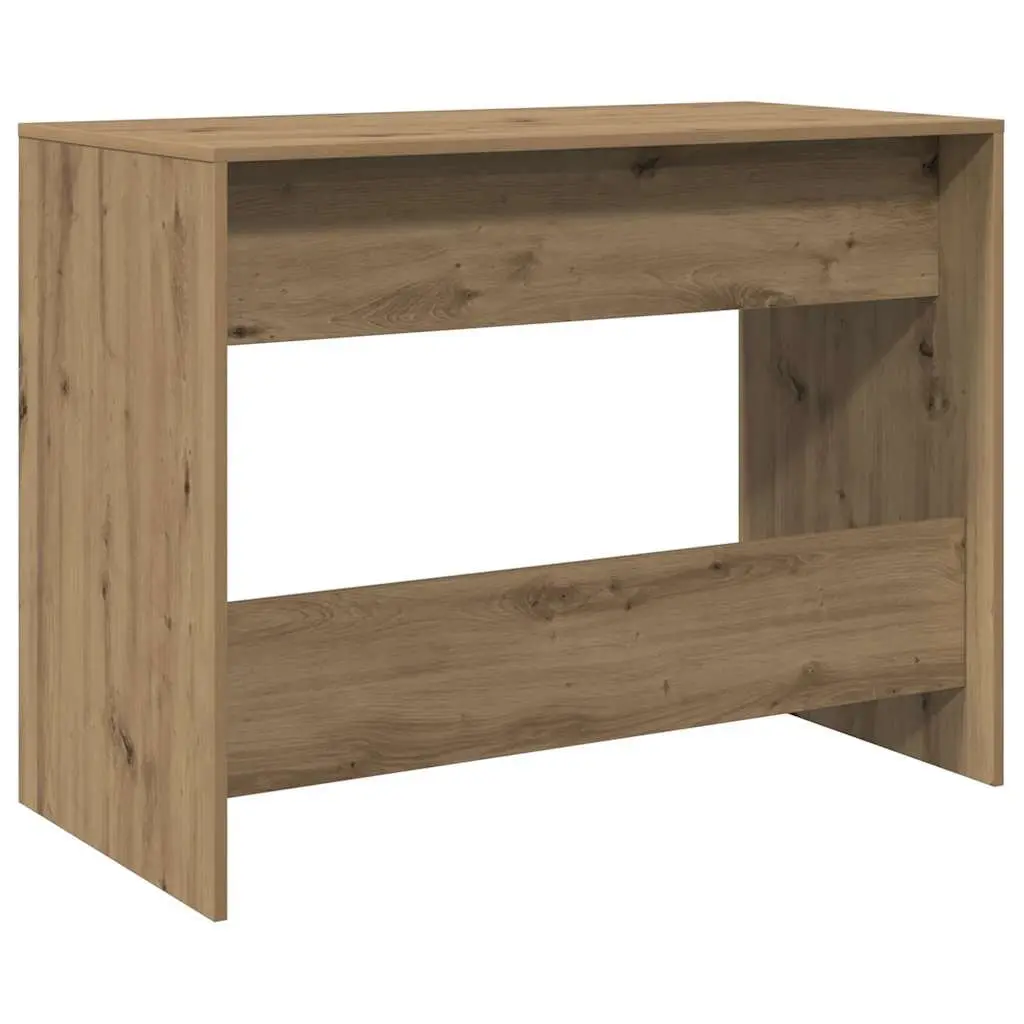 Engineered Wood Office Desk 101x50x76.5cm with 2 Drawers Brown Artisan Oak