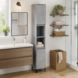 Enhance Your Space with a Grey Bathroom Storage Unit