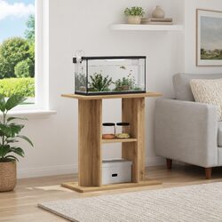 Stylish Brown Aquarium Stand for Enhanced Home Décor