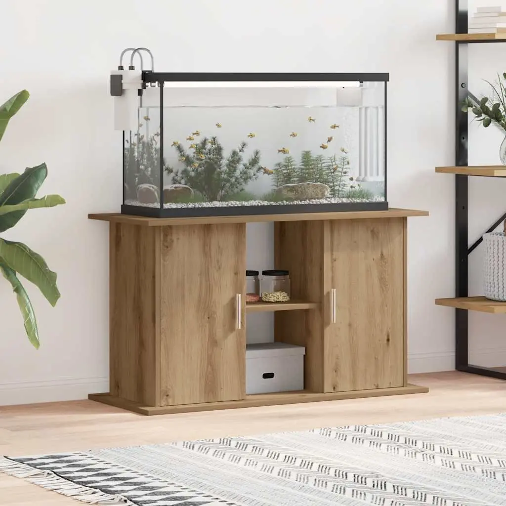 Aquarium Stand 3-Tier Engineered Wood Storage Brown