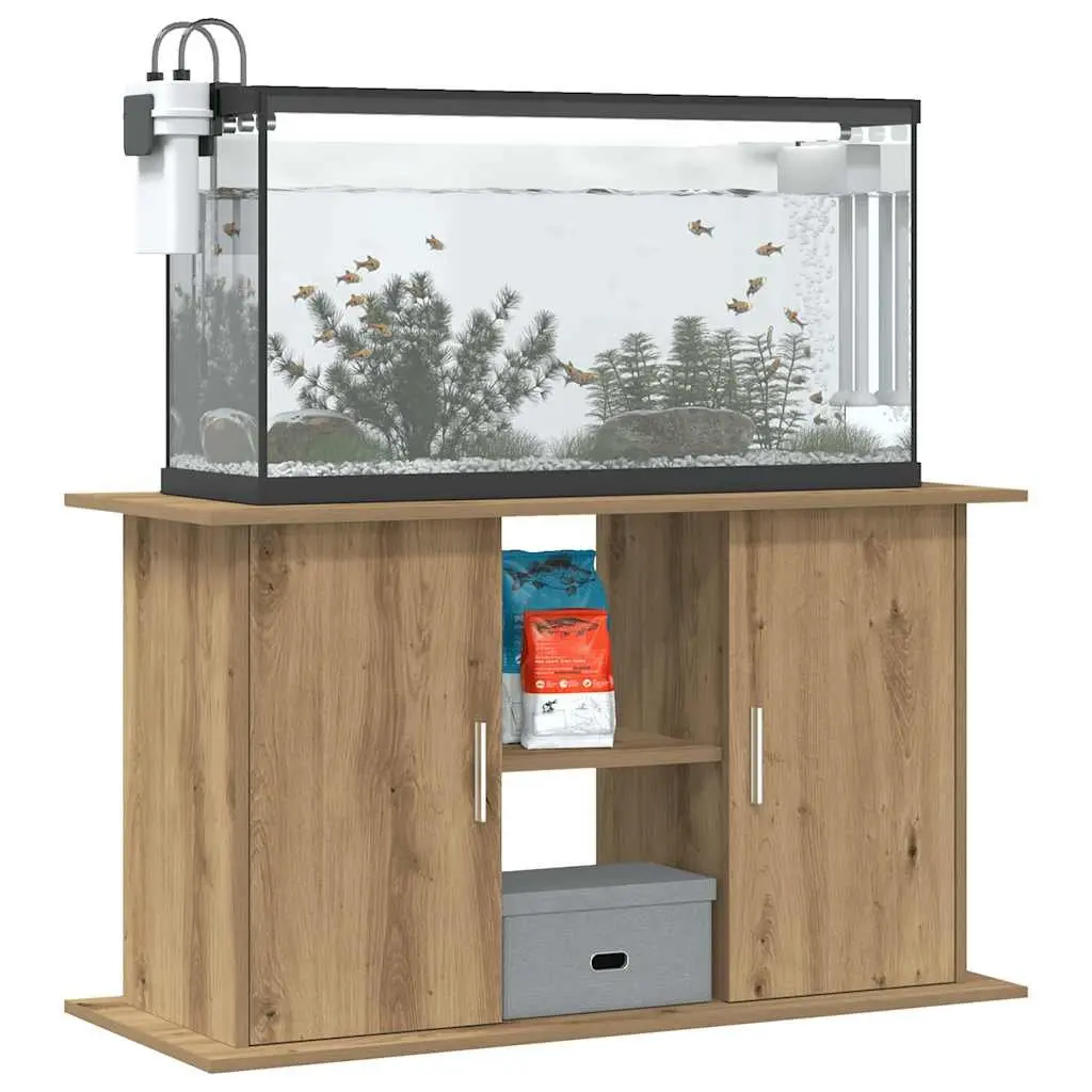 Aquarium Stand 3-Tier Engineered Wood Storage Brown