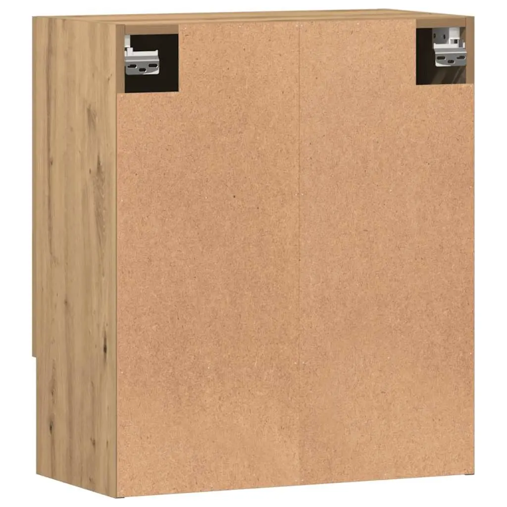 Wall Storage Cabinet 60x31x70 cm Floating Engineered Wood Brown Home Organizer