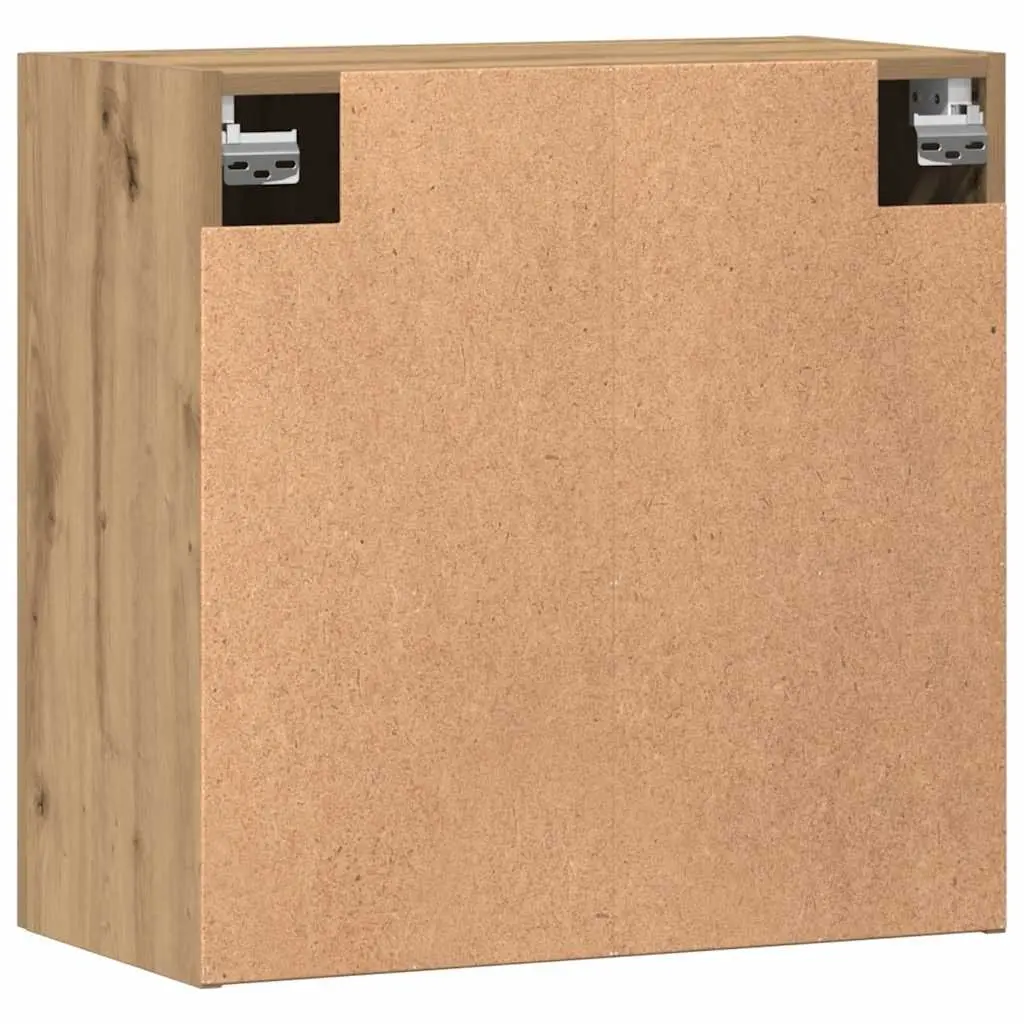 Wall Cabinet Storage 60x31x60 cm Floating Engineered Wood Brown Home Organiser