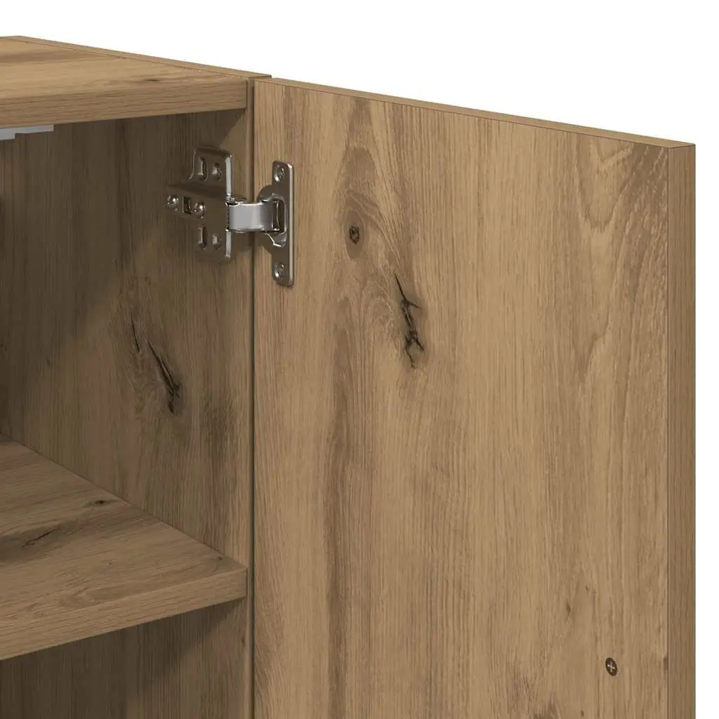 Wall Cabinet Storage 60x31x60 cm Floating Engineered Wood Brown Home Organiser