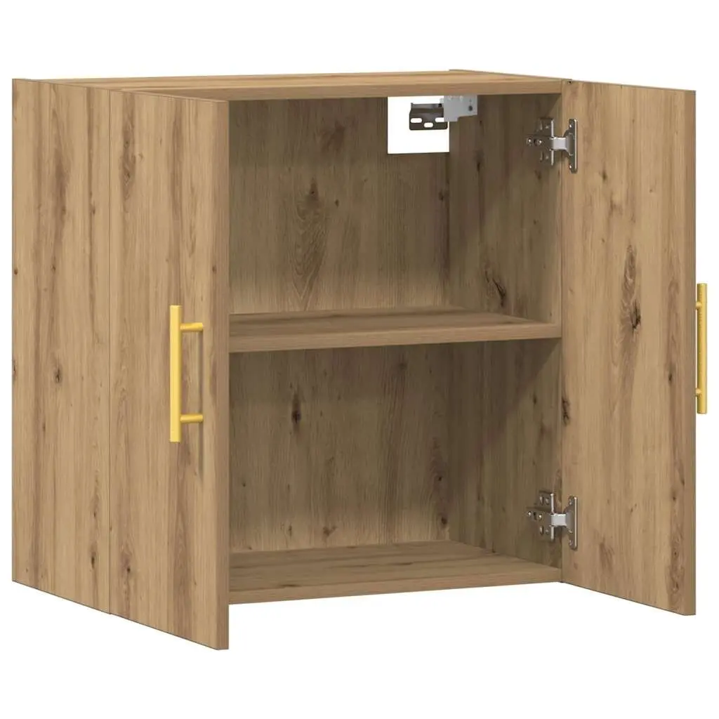 Wall Cabinet Storage 60x31x60 cm Floating Engineered Wood Brown Home Organiser