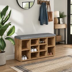 Enhance Your Entryway with a Stylish Brown Shoe Bench