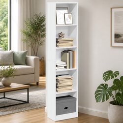Transform Your Space with a 40x24x176 cm White Bookcase