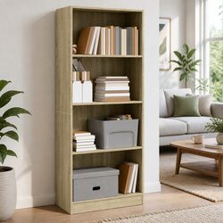 Enhance Your Space with This Open Compartment Bookcase