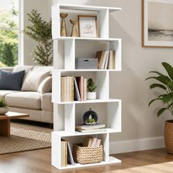 Enhance Your Space with a 5-Tier Bookcase Divider
