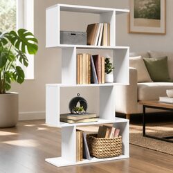 Stylish 4-Tier Bookcase - Enhance Your Space