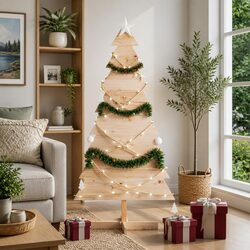 Elevate Your Space with a 150cm Wooden Christmas Tree