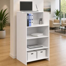 Stylish White Reception Desk for a Professional Atmosphere