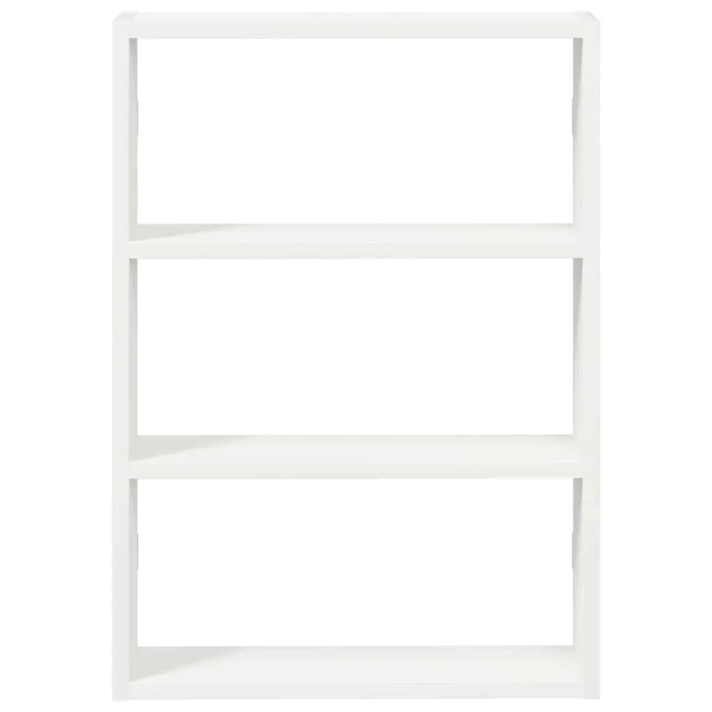 Wall Shelf 43x9x60cm White Floating Storage Organiser Engineered Wood Home Decor