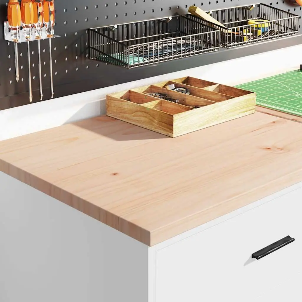 Garage Storage Cabinet 60x51x85cm White Pine Wood Tool Cabinet 4 Drawers