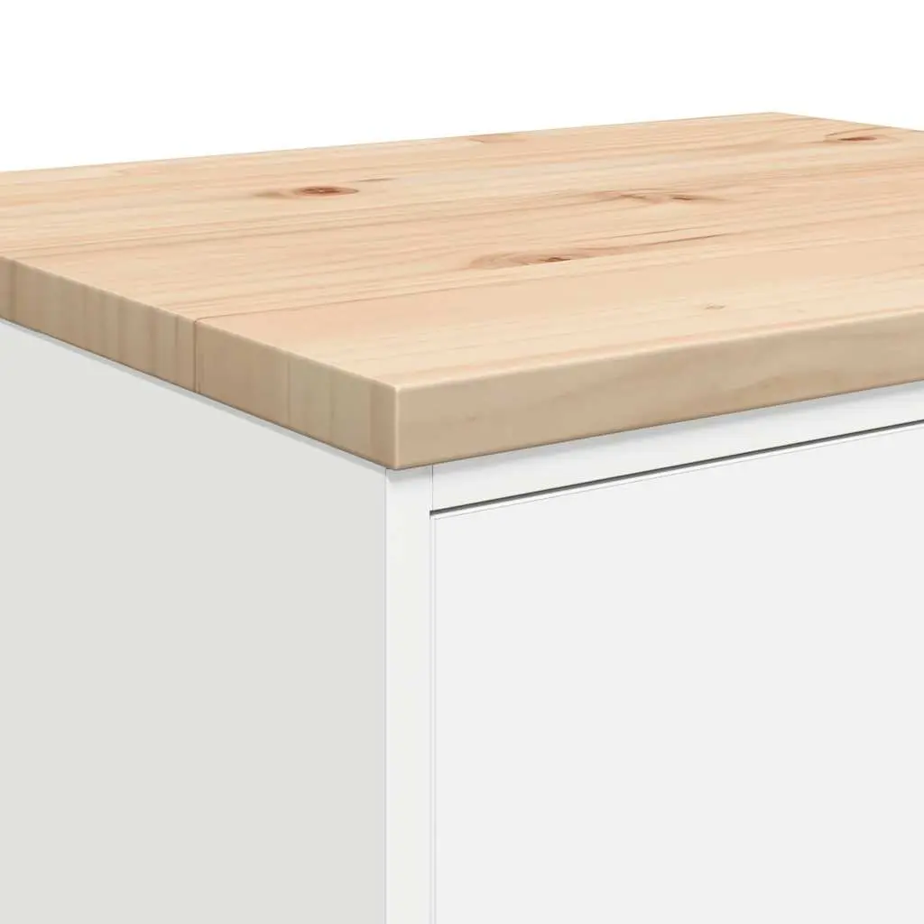 Garage Storage Cabinet 60x51x85cm White Pine Wood Tool Cabinet 4 Drawers