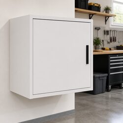 Garage Storage Cupboard in White for Organised Living