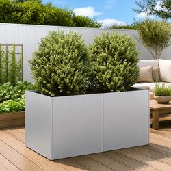 Elevate Your Outdoor Space with This Steel Planter 80x40x40cm