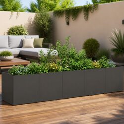 Elevate Your Outdoor Space with a Black Raised Garden Planter