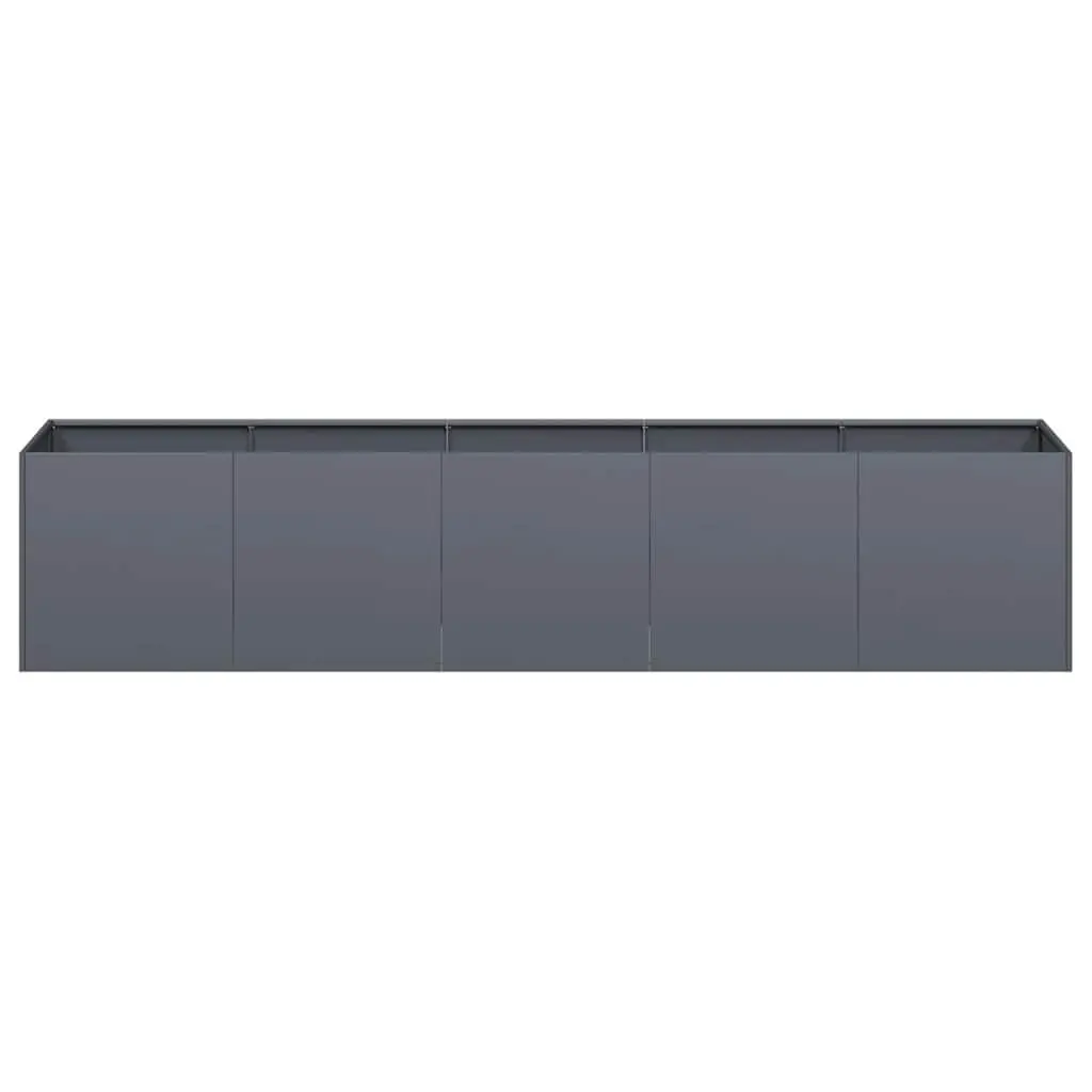 Large Raised Planter Box 200x40x40cm Anthracite Garden Flower Bed Outdoor