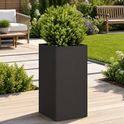 Elevate Your Outdoor Space with This Black Planter Box