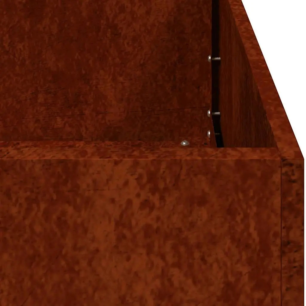 Weathering Steel Planter Box 40x40x80 cm Raised Garden Bed Outdoor Patio Flowers