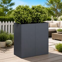 Stylish Anthracite Garden Bed for Balconies and Patios